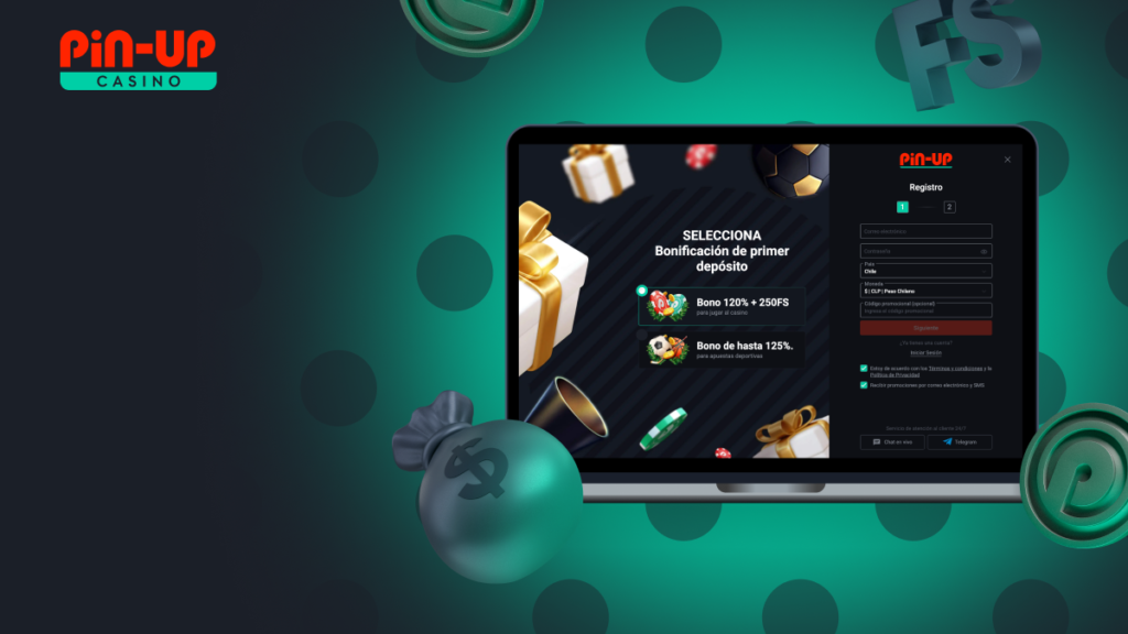 Cuenta de usuario de Pin Up Chile en dispositivo móvil